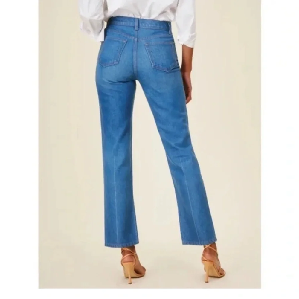 NEW NWT REFORMATION Cynthia Button Fly High Rise Straight Jeans in Zenia size 23